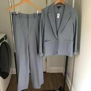 Powder blue wool suit